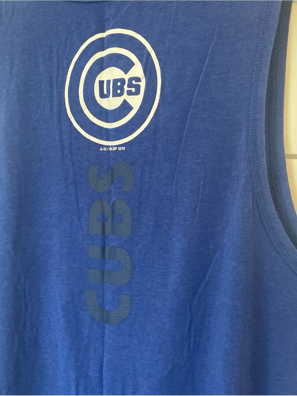 Dkny Sport Chicago Cubs Blue Women’s Tank Top MLB baseball fan loose